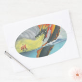 Sticker Ovale ver de stockage Mester (Enveloppe)