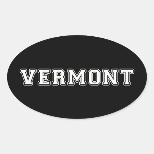 Sticker Ovale Vermont (Devant)