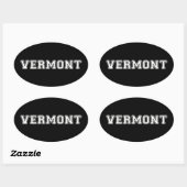 Sticker Ovale Vermont (Feuille)