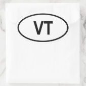 Sticker Ovale Vermont "VT" (Sac)