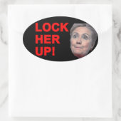 Sticker Ovale Verrouiller-la vers le haut (Sac)