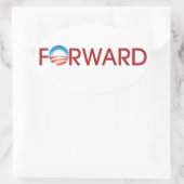 Sticker Ovale Vers l'avant (Sac)