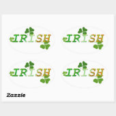 Sticker Ovale Vert (Feuille)