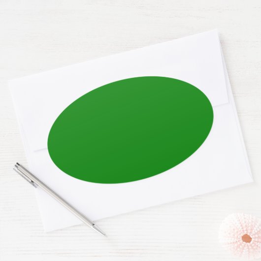 Sticker Ovale Vert (Enveloppe)