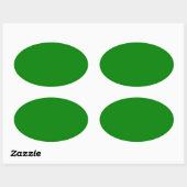 Sticker Ovale Vert (Feuille)