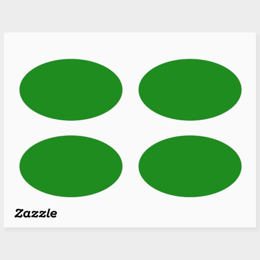 Sticker Ovale Vert (Feuille)