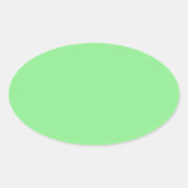 Sticker Ovale Vert clair (Devant)