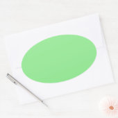 Sticker Ovale Vert clair (Enveloppe)