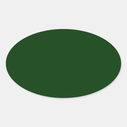 Sticker Ovale Vert foncé (Devant)