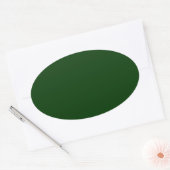 Sticker Ovale Vert foncé (Enveloppe)