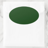 Sticker Ovale Vert foncé (Sac)