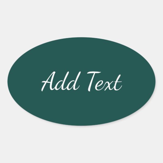 Sticker Ovale Vert mer profonde (Devant)
