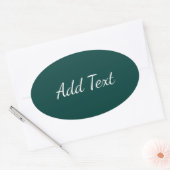 Sticker Ovale Vert mer profonde (Enveloppe)
