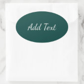 Sticker Ovale Vert mer profonde (Sac)