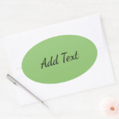 Sticker Ovale Vert pastel (Enveloppe)