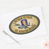 Sticker Ovale Vétérinaire du Vietnam Mohawk (Enveloppe)