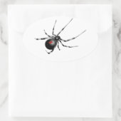 Sticker Ovale Veuve noire (Sac)