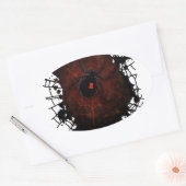 Sticker Ovale Veuve noire (conception de signature) (Enveloppe)