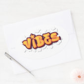 Sticker Ovale Vibes  (Enveloppe)