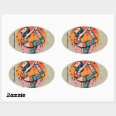Sticker Ovale Vibes Soul Warrior (Feuille)