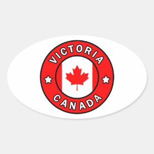 Sticker Ovale Victoria Canada