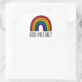 Sticker Ovale Vidéos Rainbow (Sac)