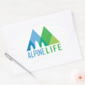 Sticker Ovale Vie alpine (Enveloppe)