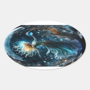 Sticker Ovale Vierge