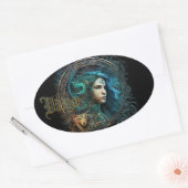 Sticker Ovale Vierge (Enveloppe)