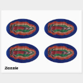 Sticker Ovale Vierge de Guadalupe (Feuille)