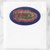 Sticker Ovale Vierge de Guadalupe (Sac)