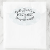 Sticker Ovale Vierge personnalisable - Créez votre propre (Sac)