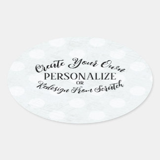 Sticker Ovale Vierge personnalisable - Créez votre propre