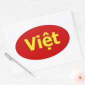Sticker Ovale Viêt (Enveloppe)