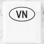 Sticker Ovale Vietnam "VN" (Sac)
