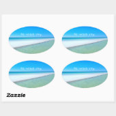 Sticker Ovale vignette (Feuille)