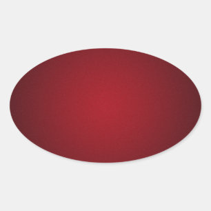 Sticker Ovale Vignette Grainy rouge-noir