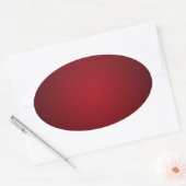 Sticker Ovale Vignette Grainy rouge-noir (Enveloppe)