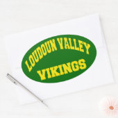 Sticker Ovale Vikings de la vallée de Loudoun (Enveloppe)