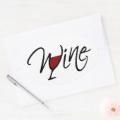 STICKER OVALE VIN (Enveloppe)