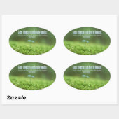 Sticker Ovale Vincent van Gogh Citation Inspirationnelle Les gra (Feuille)