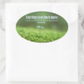 Sticker Ovale Vincent van Gogh Citation Inspirationnelle Les gra (Sac)