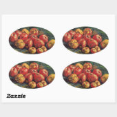 Sticker Ovale Vincent van Gogh peinture, Pommes (Feuille)