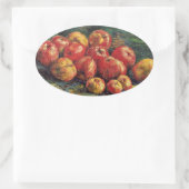 Sticker Ovale Vincent van Gogh peinture, Pommes (Sac)
