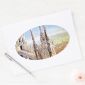 Sticker Ovale Vintage (Enveloppe)