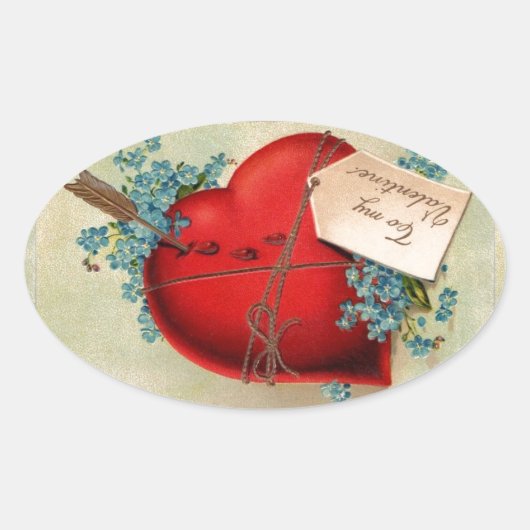 Sticker Ovale Vintage Big Red (Devant)