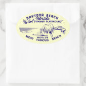 Sticker Ovale Vintage Daytona Beach (Sac)