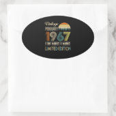 Sticker Ovale Vintage Février 1967 (Sac)