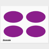 Sticker Ovale Violet (Feuille)
