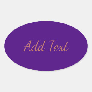 Sticker Ovale Violet foncé